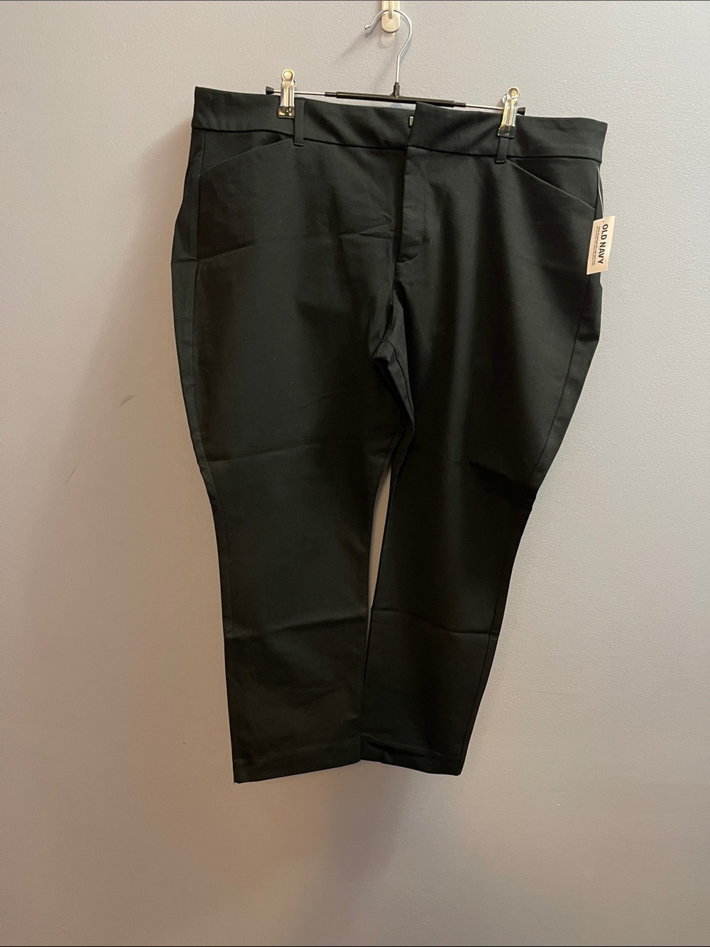 Old Navy Black Cropped High Rise Pixie Skinny Trousers